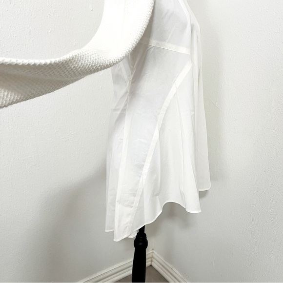 Donna Karan New York Women's Button Up Collared Shirt Sweater Sleeves Size M NWT - Picture 5 of 12